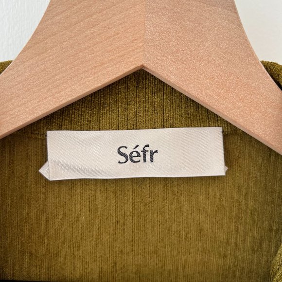 SEFR green Lukey button down shirt - Picture 9 of 10